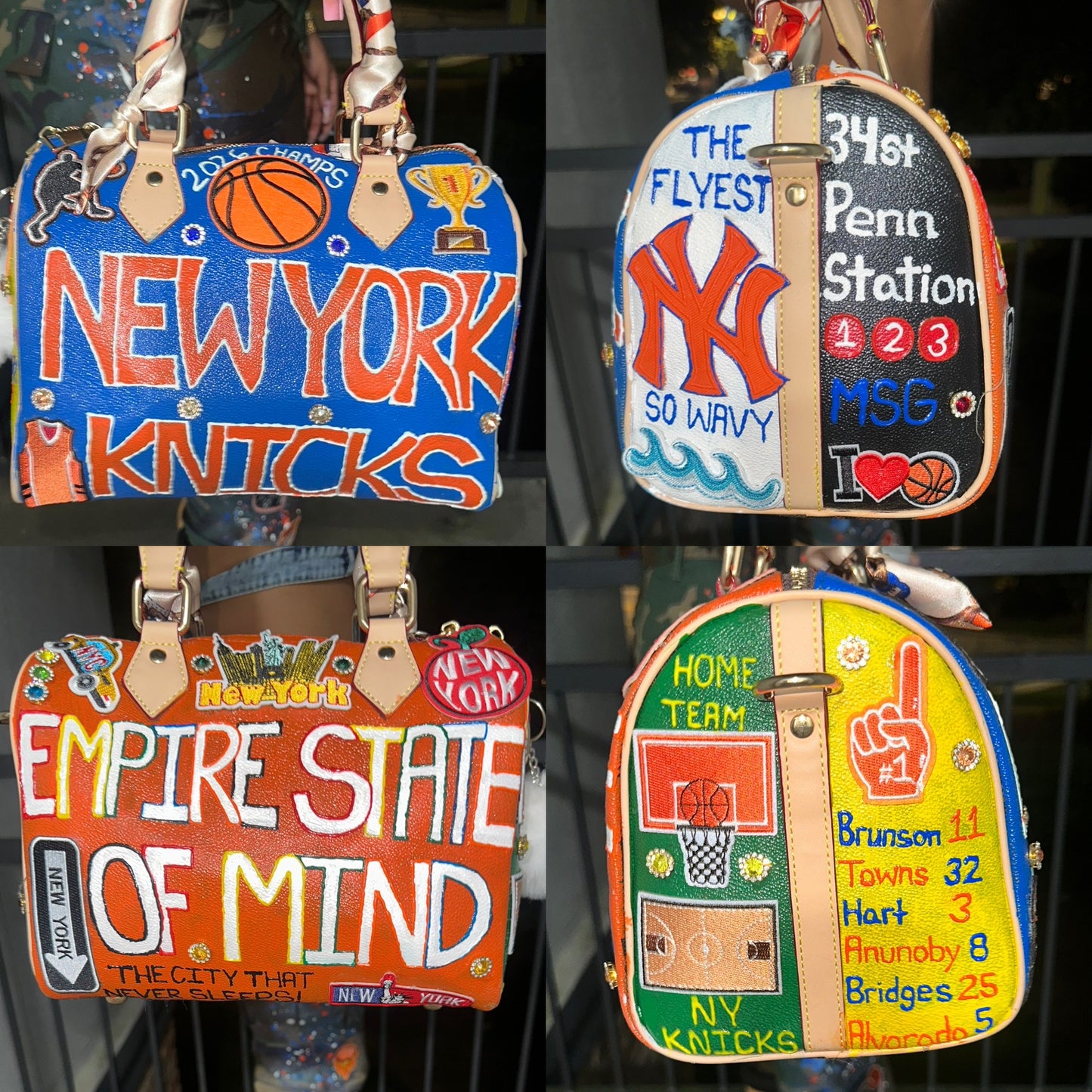 NEW YORK KNICKS CUSTOM MADE BAG. ONLY 1 MADE