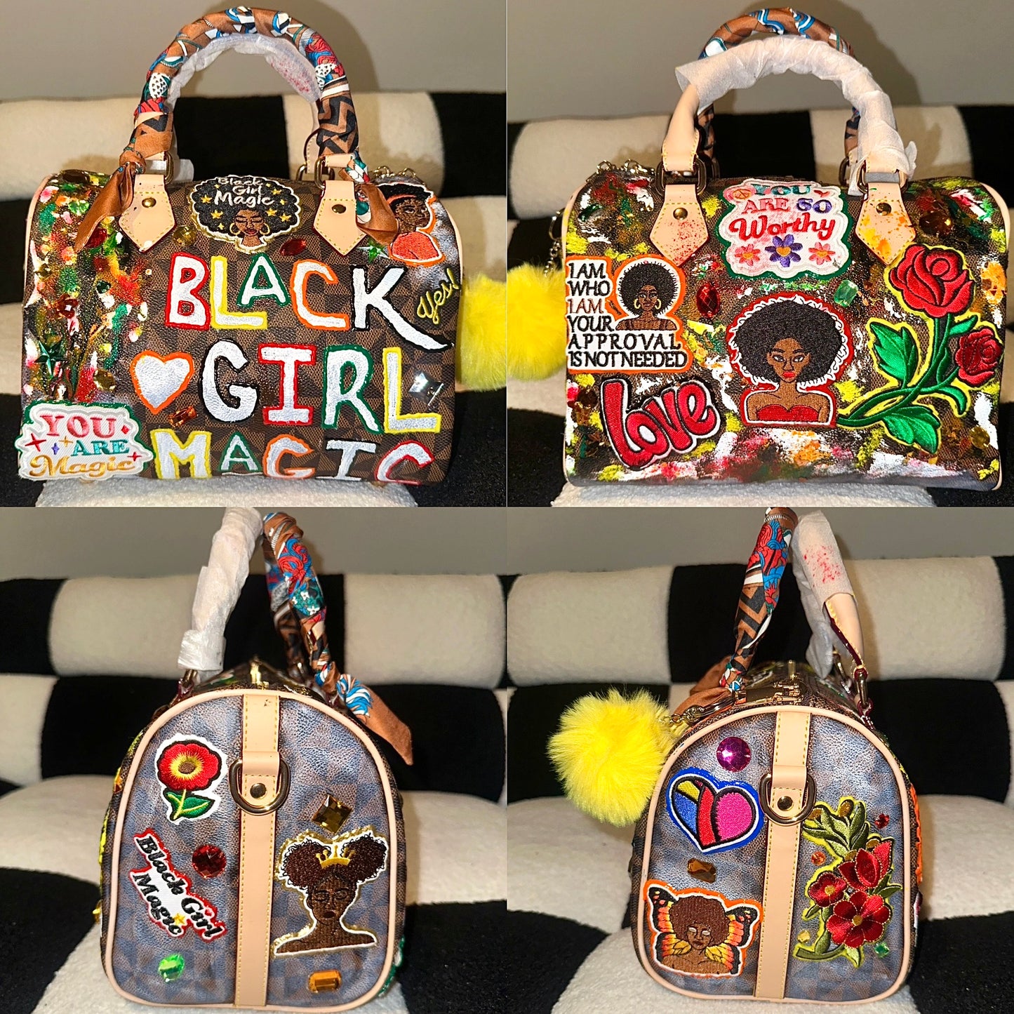 The “Black Girl Magic ” Custom Made Handbag