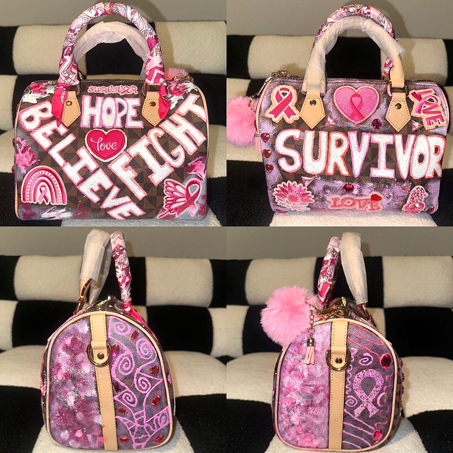The “Breast Cancer Awareness” Custom made Handbag