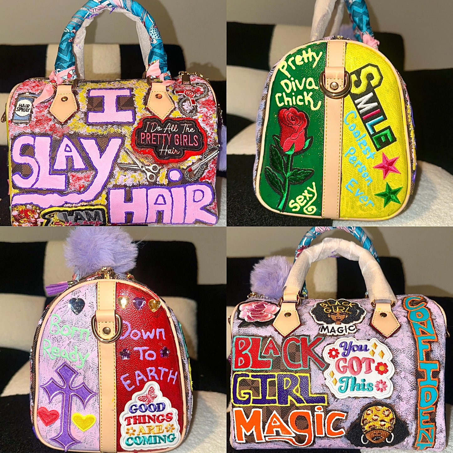 I Slay Hair Custom Handbag