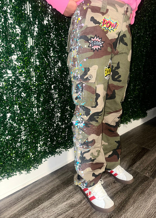 Kids Super Powers Custom Made Cargo Pants