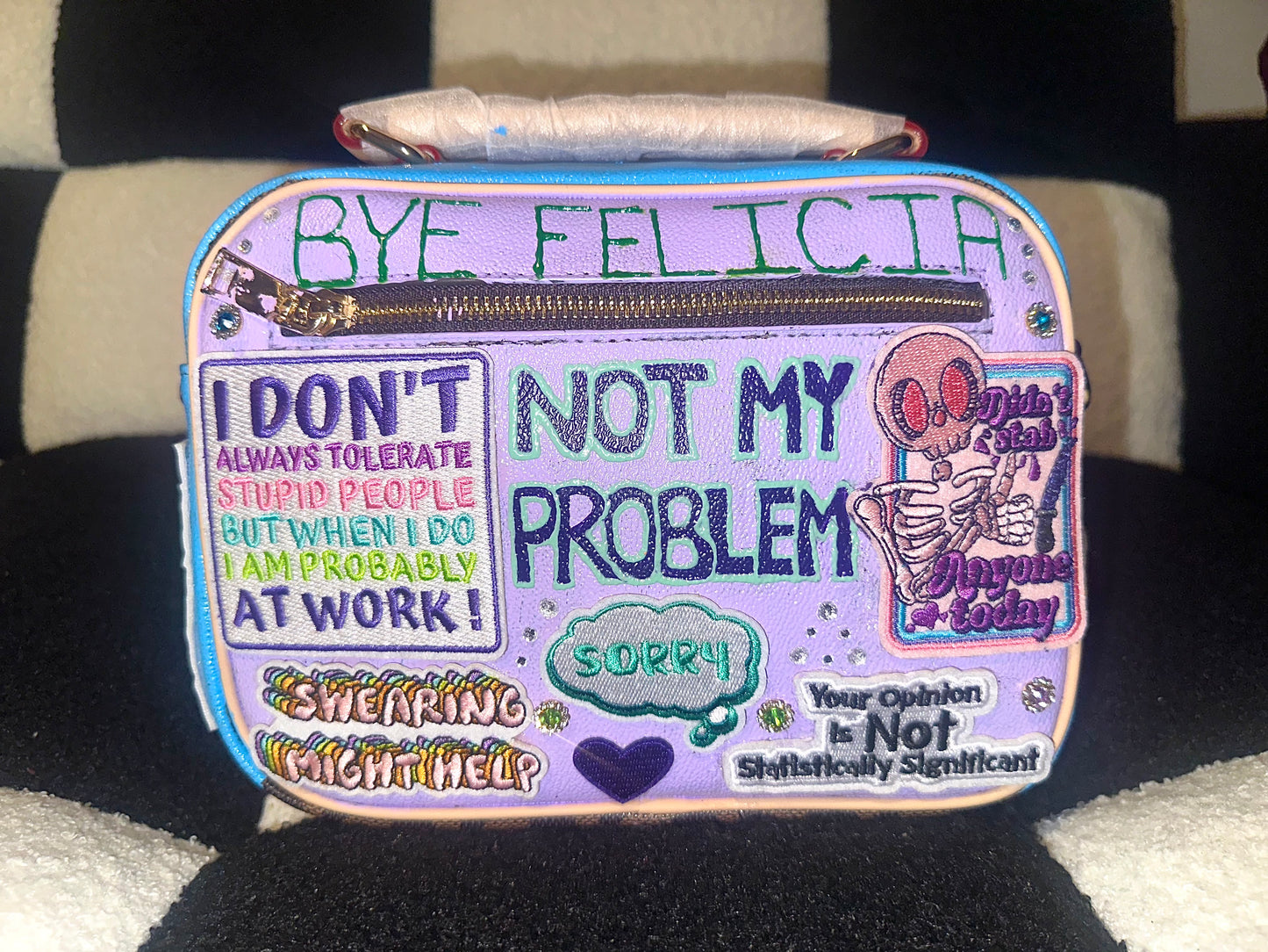 The “Sarcasm” Messenger Crossbody Handbag