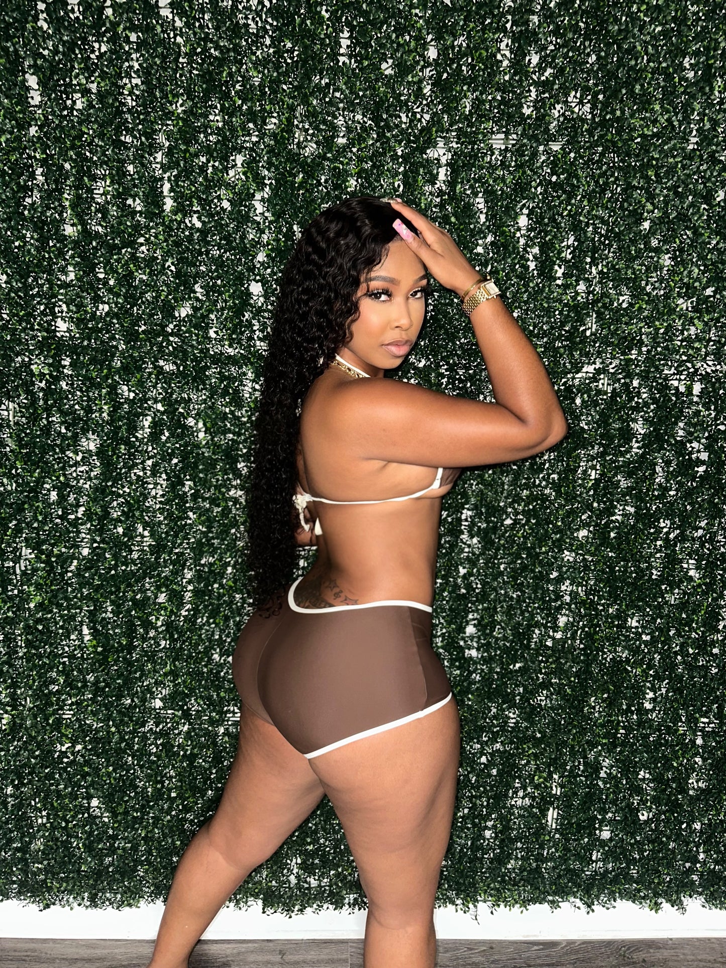 The Brown KB 2PC Bathing Suit