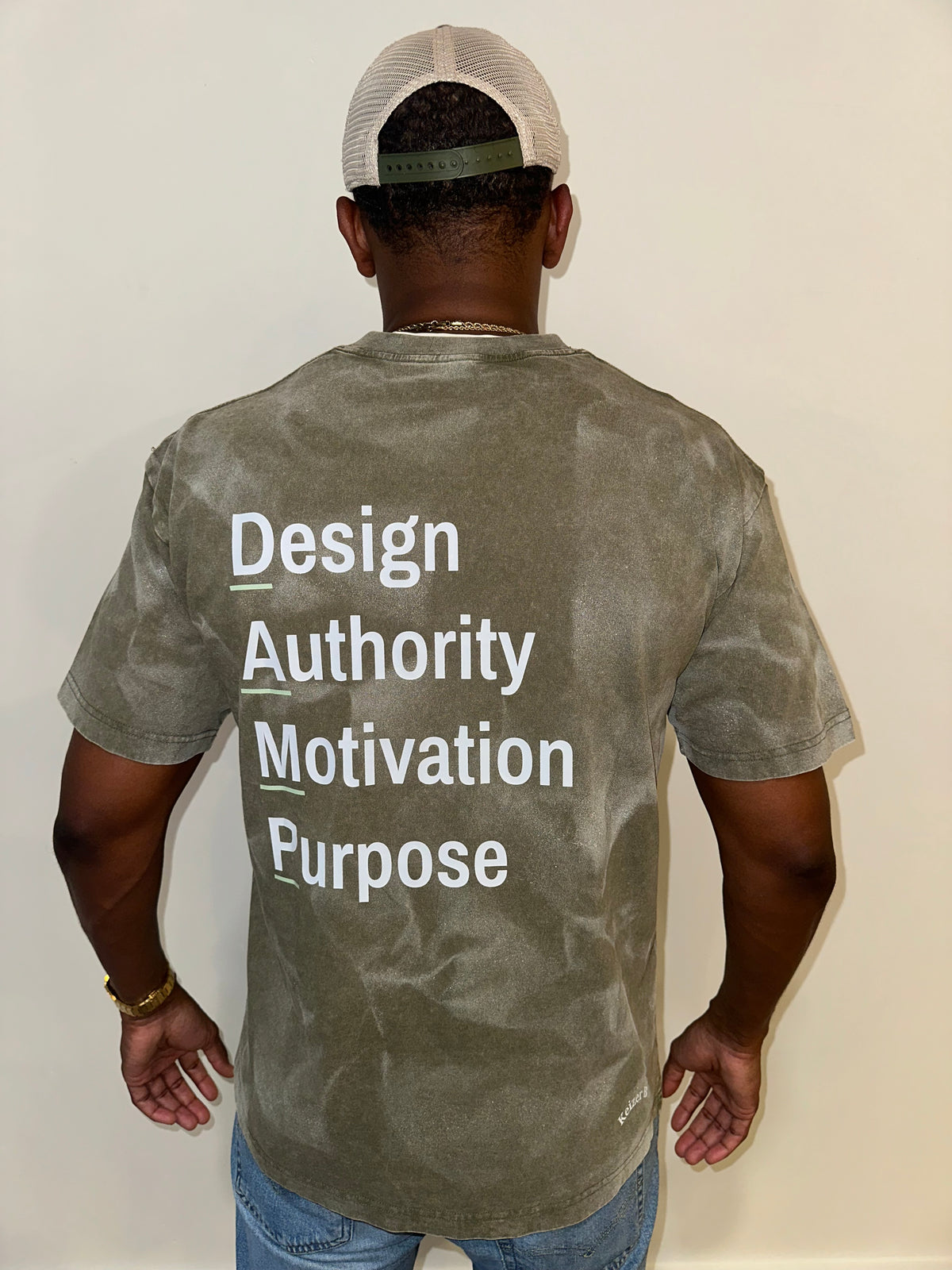 GREEN DAMP GROWTH FLOWS MEN T SHIRT