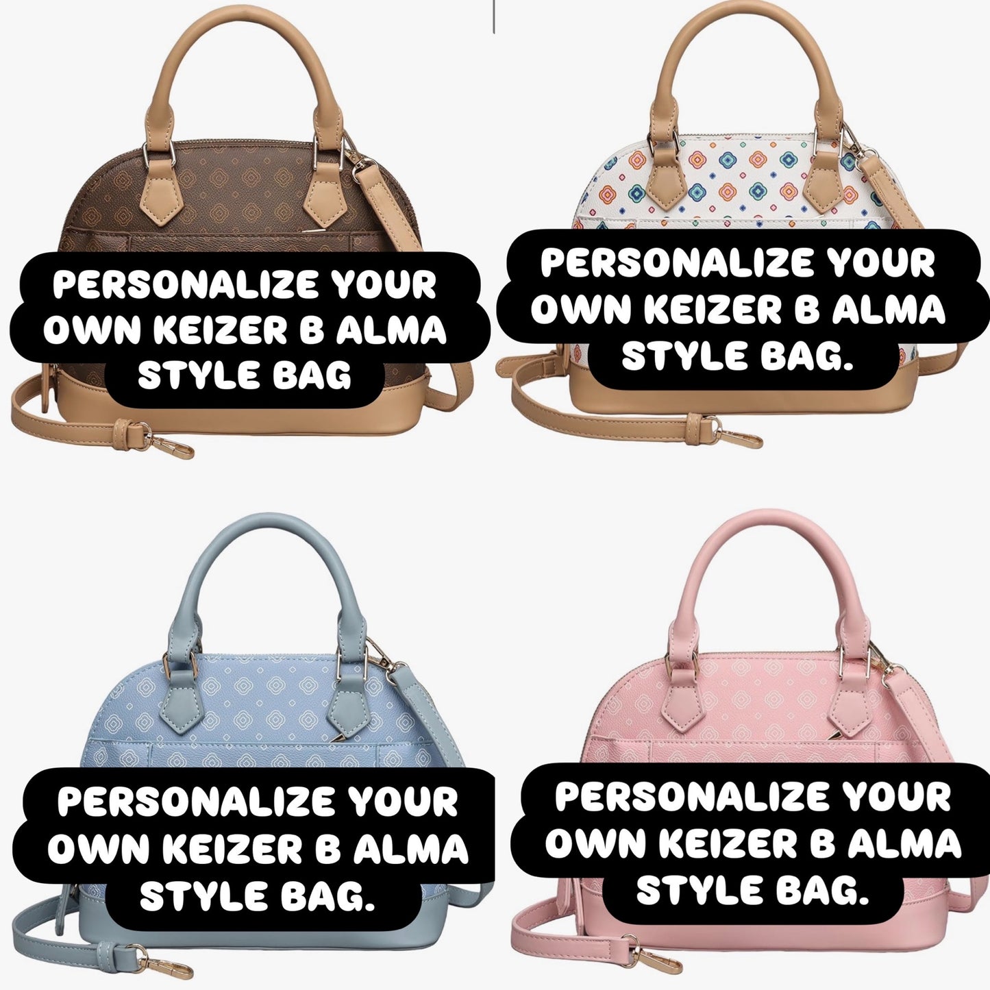 Personalize Your Own Keizer B Custom Made Alma Style Bag