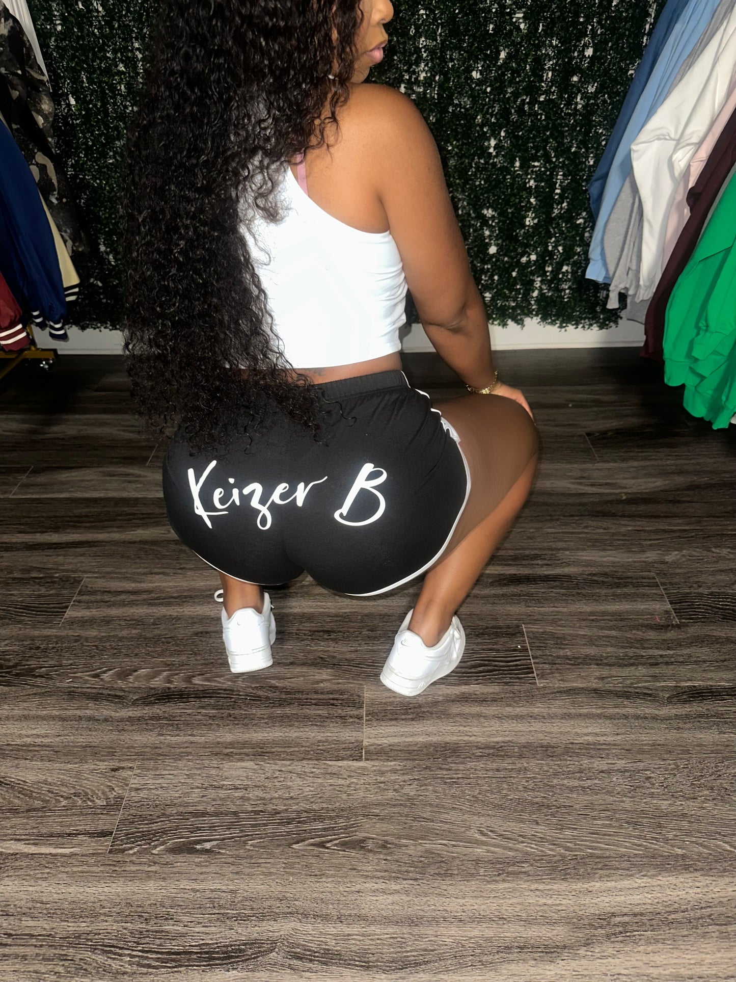 The BLACK KB STAR LOGO WOMEN SHORT SET