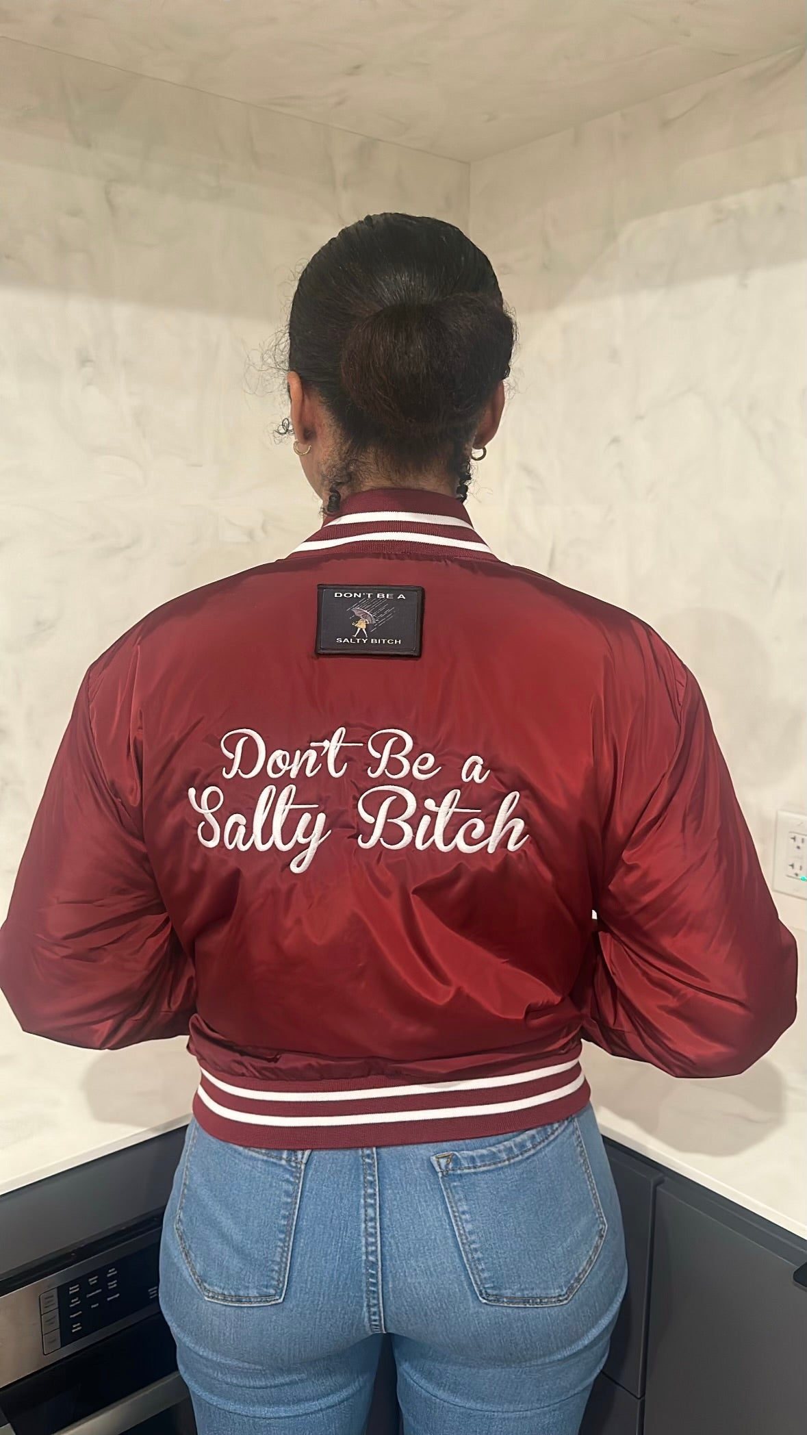 The “Don’t Be A Salty Bitch” Bomber Jacket (3 colors)