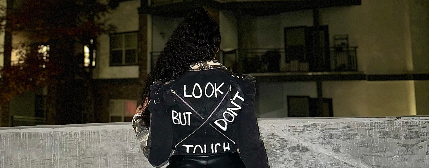 The “Look But Don’t Touch” Denim Jacket (Custom Made)