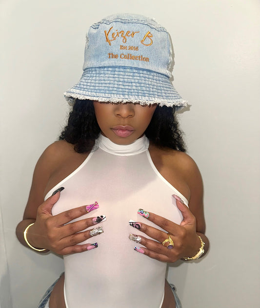 BLUE DENIM BUCKET HAT WOMEN (2 Colors)