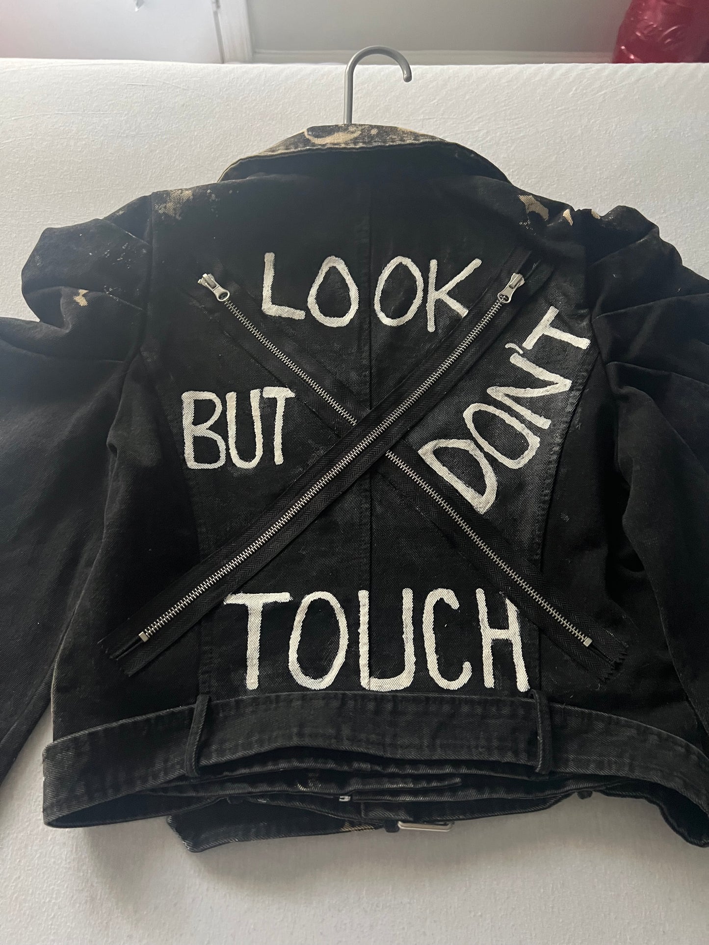 The “Look But Don’t Touch” Denim Jacket (Custom Made)