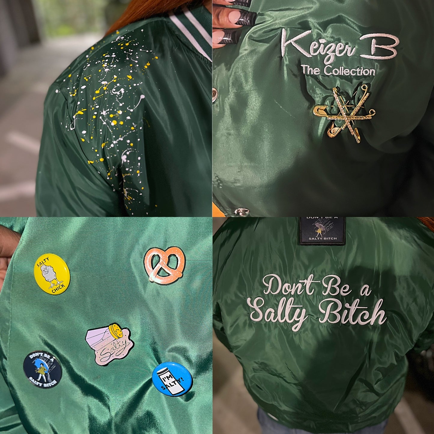 The “Don’t Be A Salty Bitch” Bomber Jacket (3 colors)