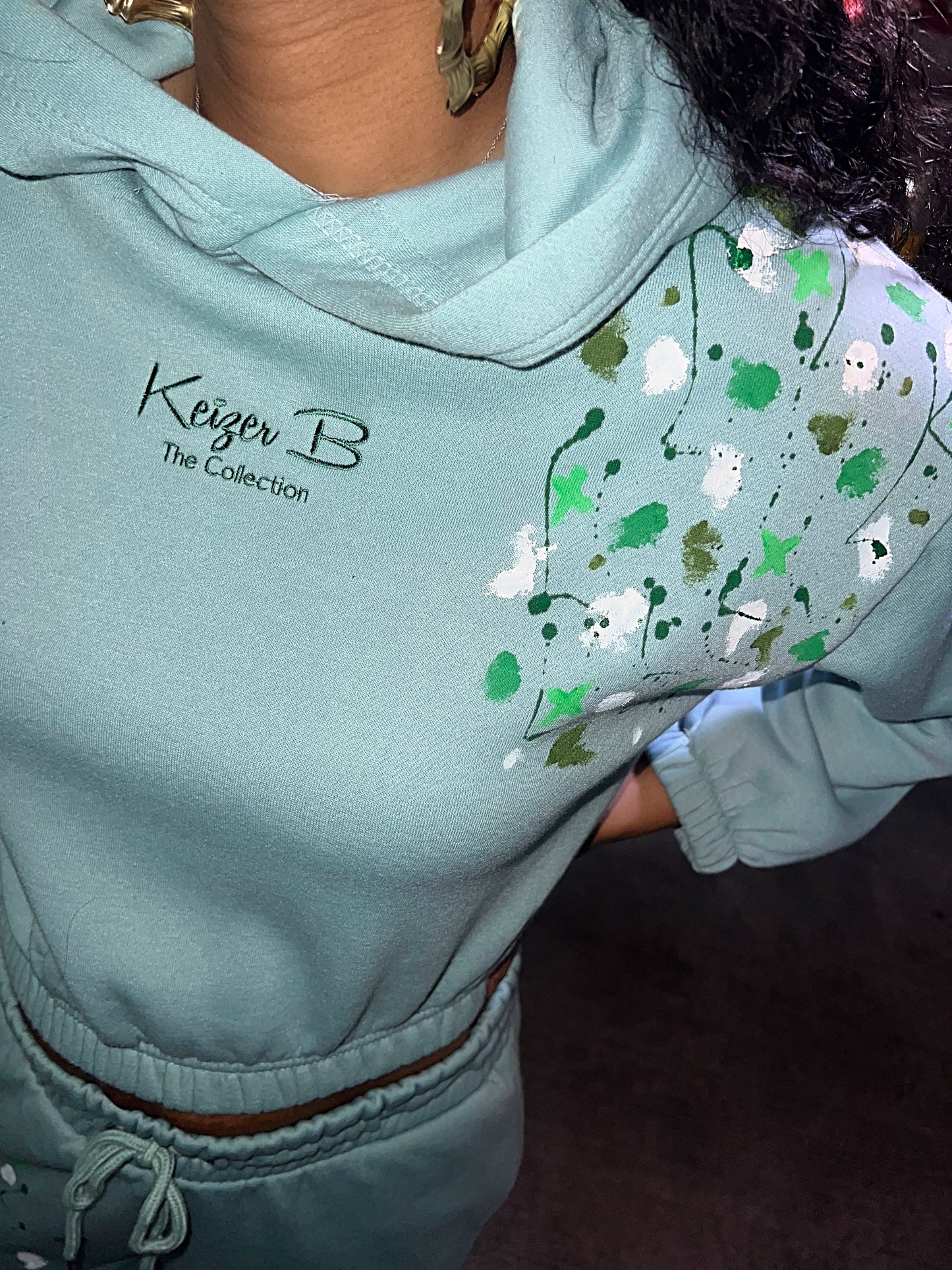 The “Hard In The Paint” Sweatsuit (Mint Green)