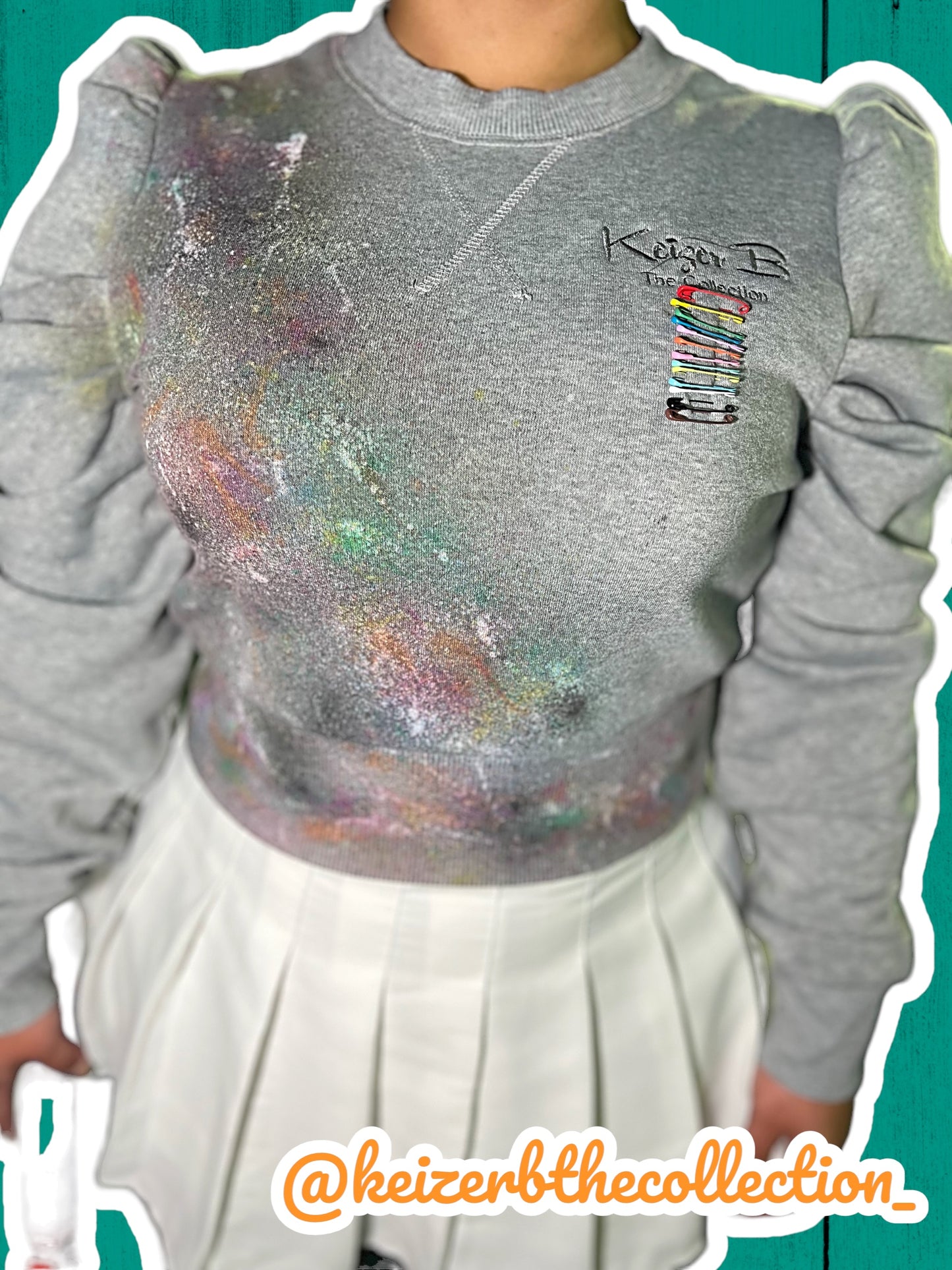 The “Galaxy” Puffy Shoulder Sweater